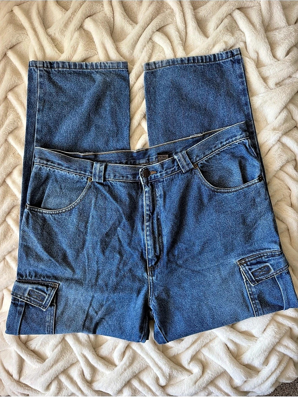 Guide Gear Baggy Denim Cargo Jeans 38x30 – Y2K Utility